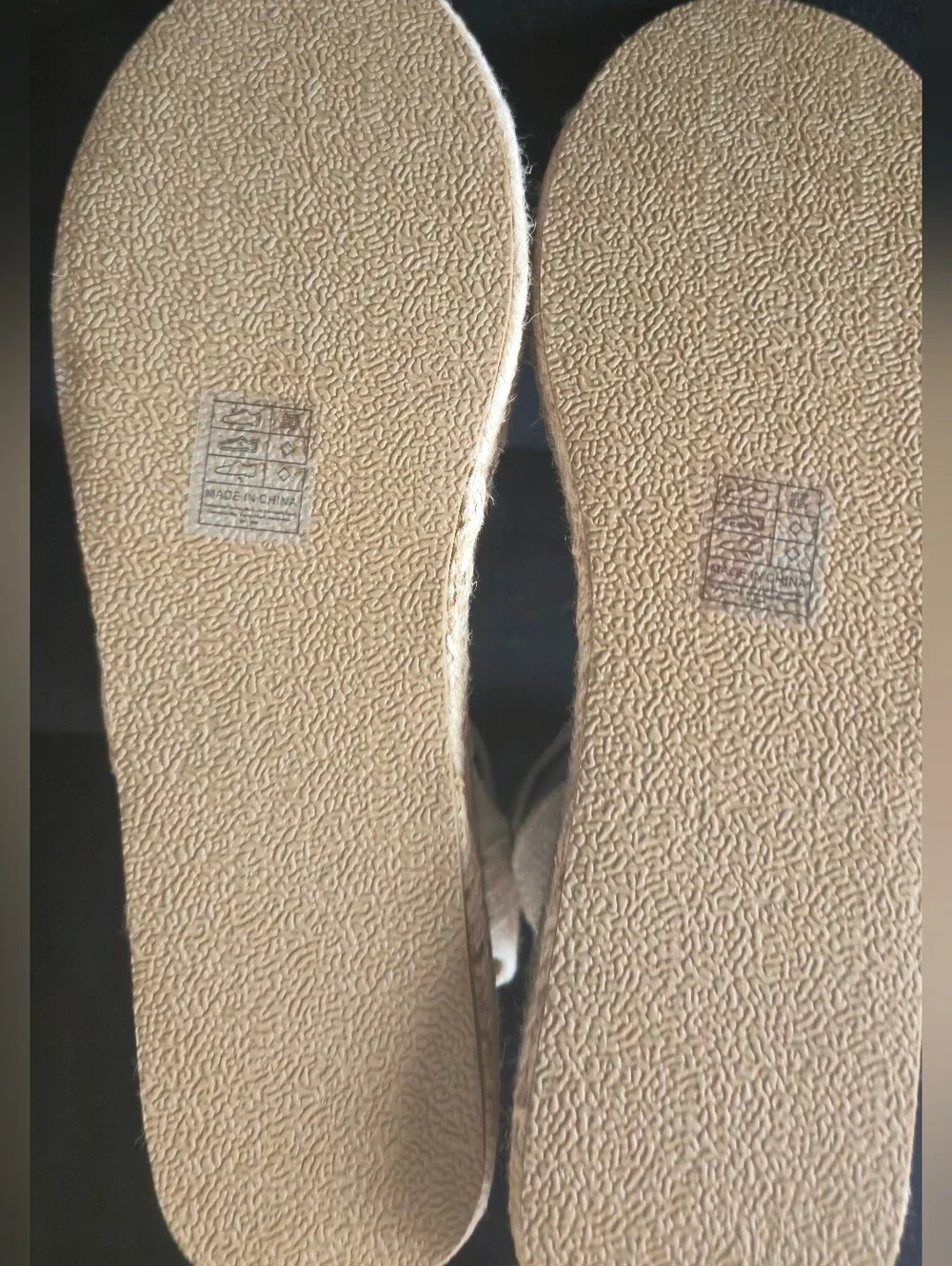 Women's Cream Ankle-Strap Espadrille Platform Sandals